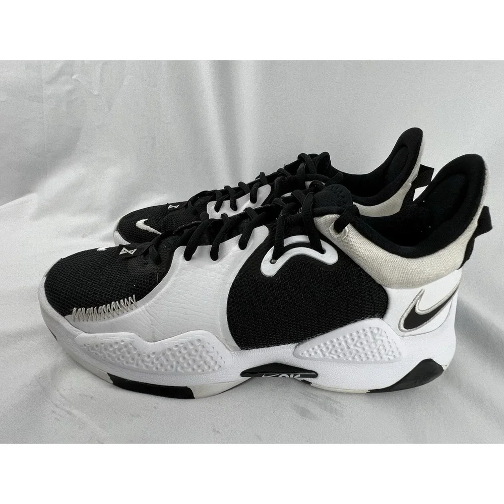 NIKE Mens PG 5 TB DA7758-001 White Basketball Shoes Sneakers Size 8.5